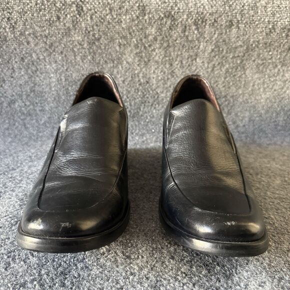 DON\'S Black Leather Men\'s Slip-On Dress Loafers Round Toe Rubber Sole Size 10 main image 15